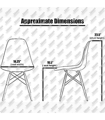 2xhome Orange Molded Plastic Shell Bedroom Dining Side Ray Chair with Black Wood Eiffel Dowel-Legs Base Nature Legs No Arm